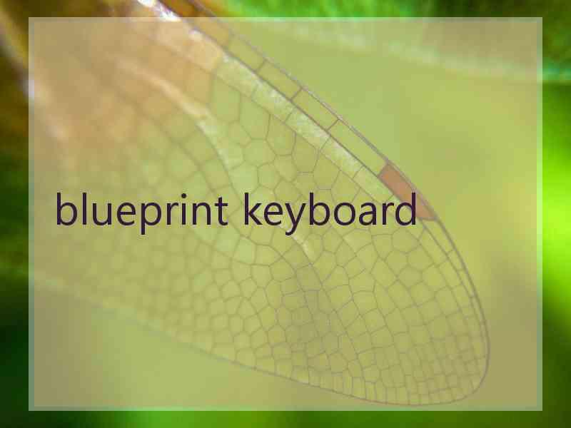 blueprint keyboard