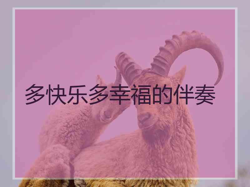 多快乐多幸福的伴奏 多快乐多幸福的伴奏