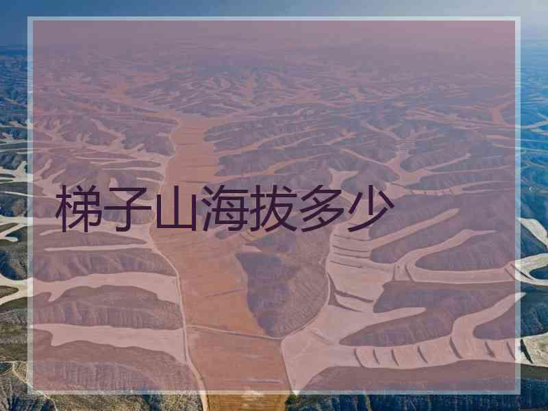 梯子山海拔多少 梯子山海拔多少