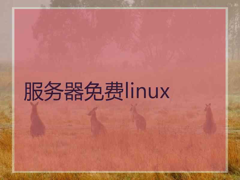 服务器免费linux