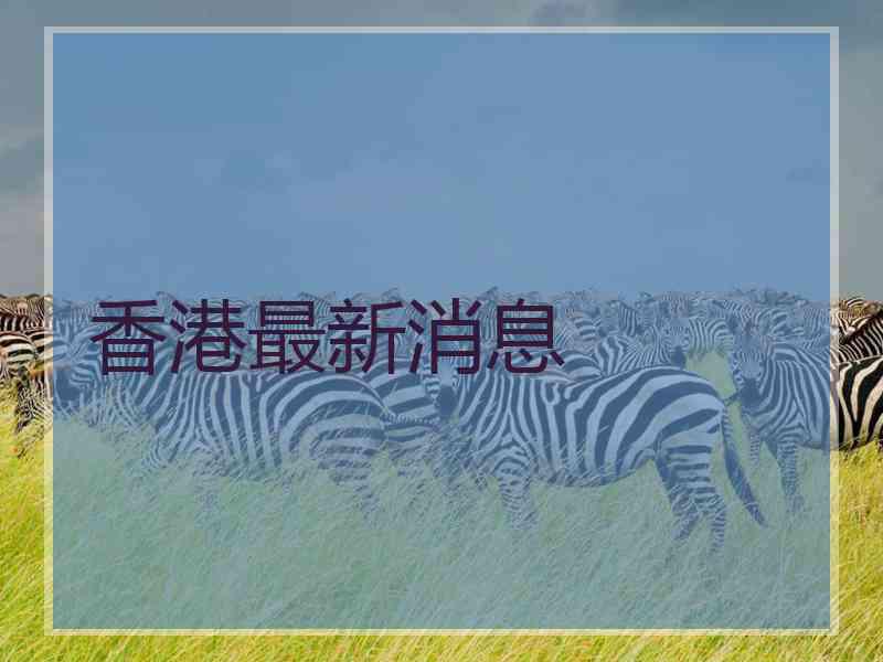 香港最新消息 香港最新消息