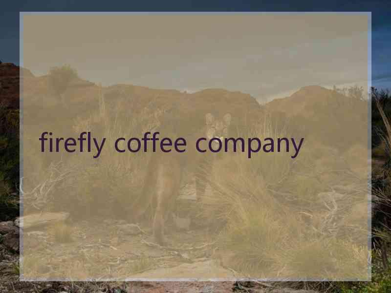 firefly coffee company