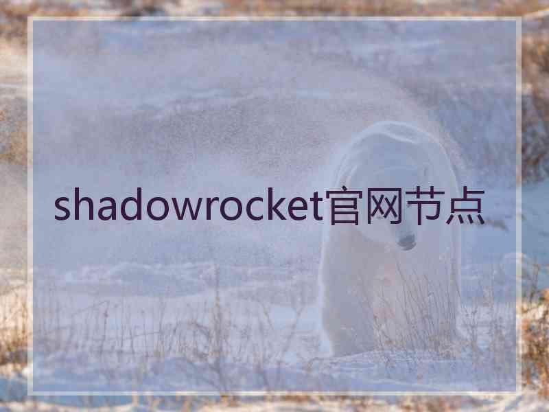 shadowrocket官网节点