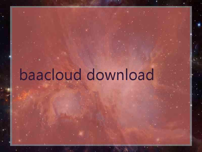 baacloud download
