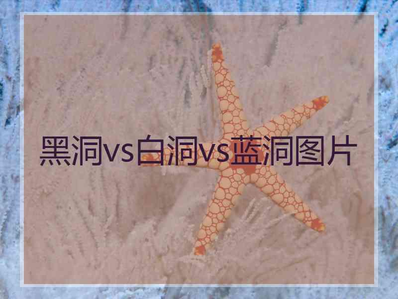 黑洞vs白洞vs蓝洞图片 黑洞vs白洞vs蓝洞图片