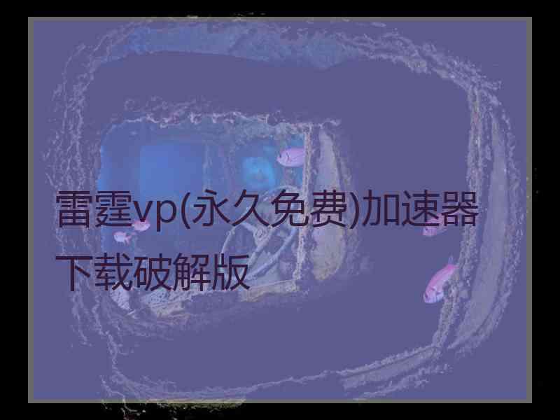 雷霆vp(永久免费)加速器下载破解版