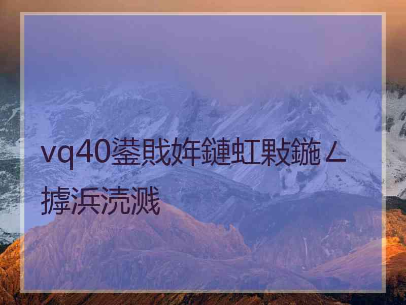 vq40鍙戝姩鏈虹敤鍦ㄥ摢浜涜溅