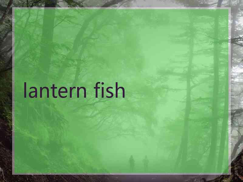 lantern fish