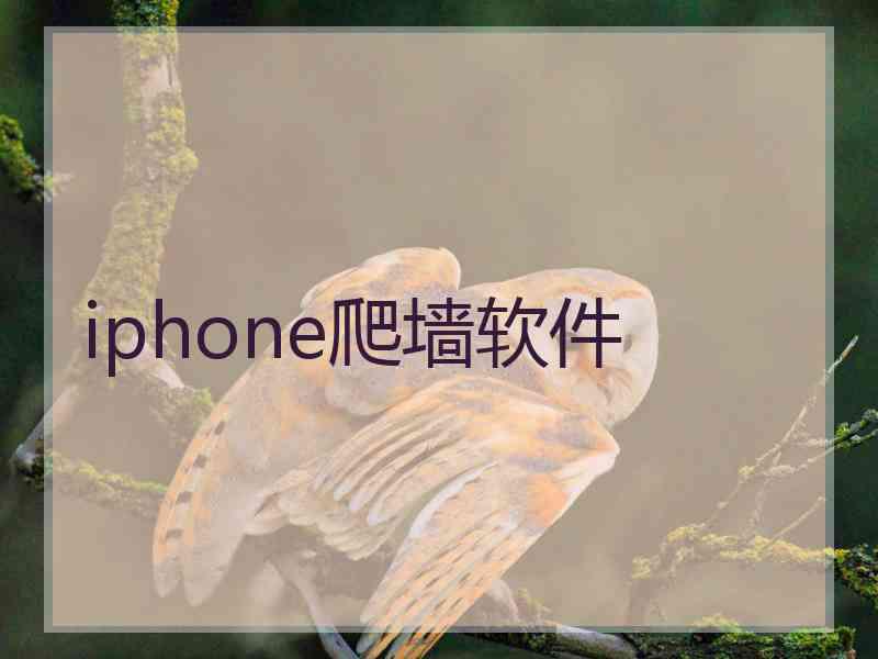 iphone爬墙软件