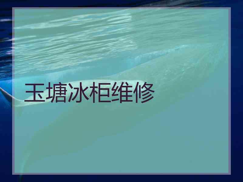 玉塘冰柜维修