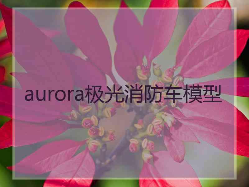 aurora极光消防车模型