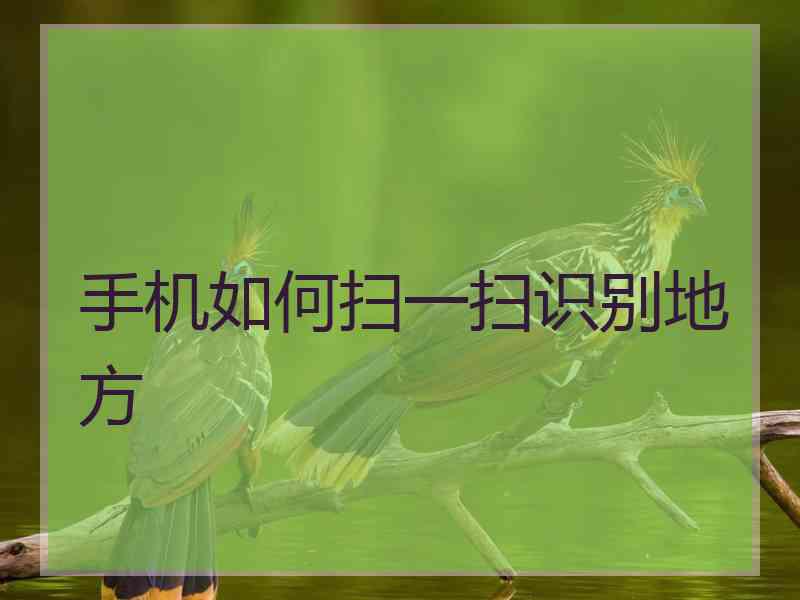 手机如何扫一扫识别地方