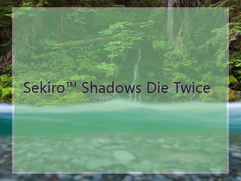 Sekiro™ Shadows Die Twice