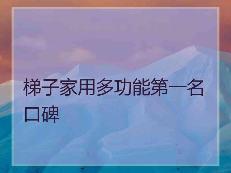 梯子家用多功能第一名 口碑