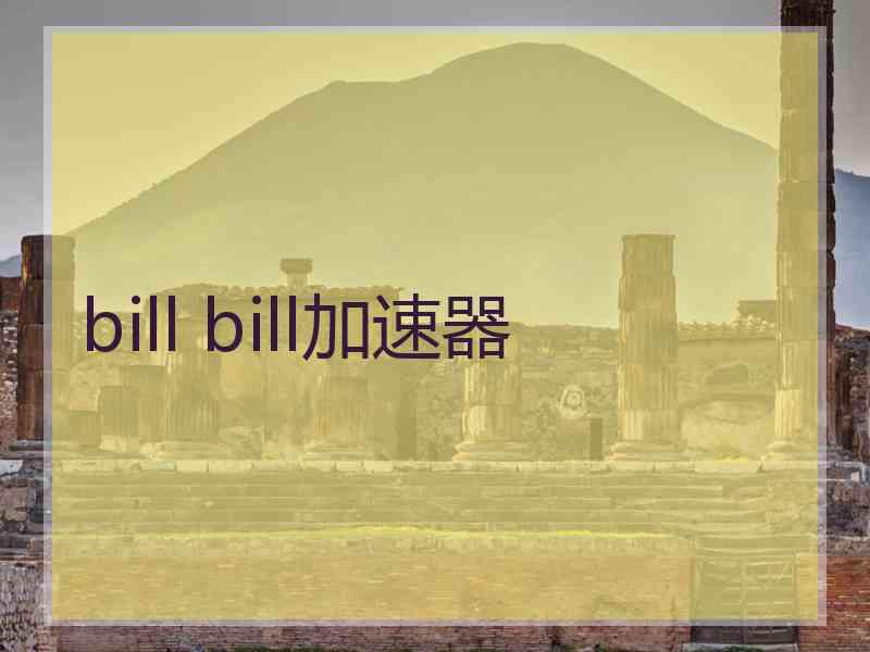 bill bill加速器