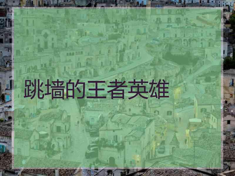 跳墙的王者英雄