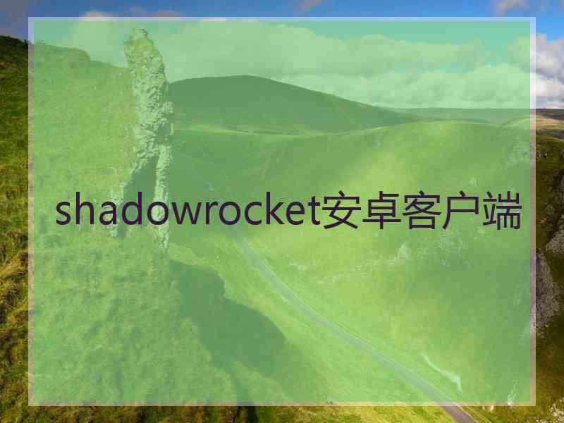 shadowrocket安卓客户端