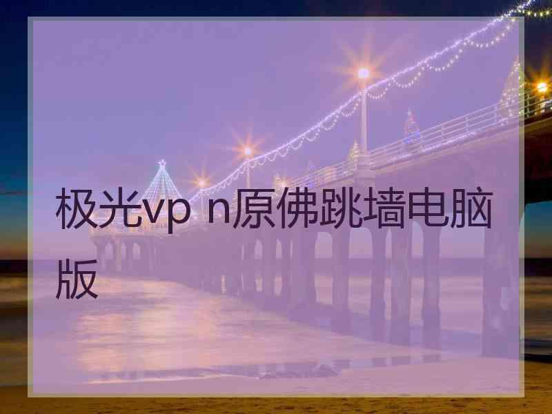 极光vp n原佛跳墙电脑版