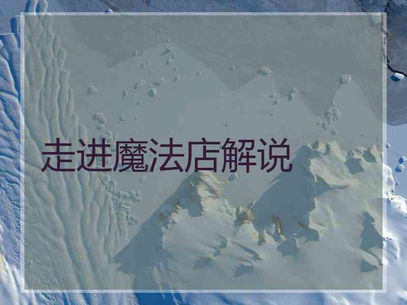 走进魔法店解说