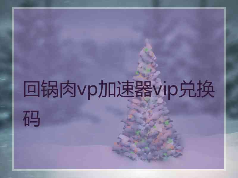 回锅肉vp加速器vip兑换码