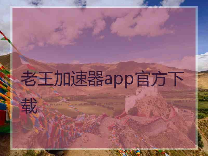 老王加速器app官方下载