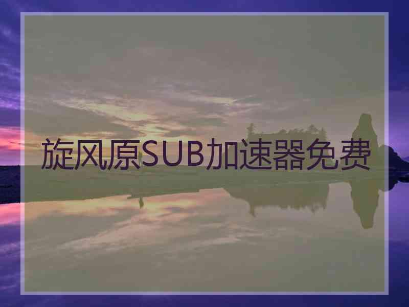 旋风原SUB加速器免费