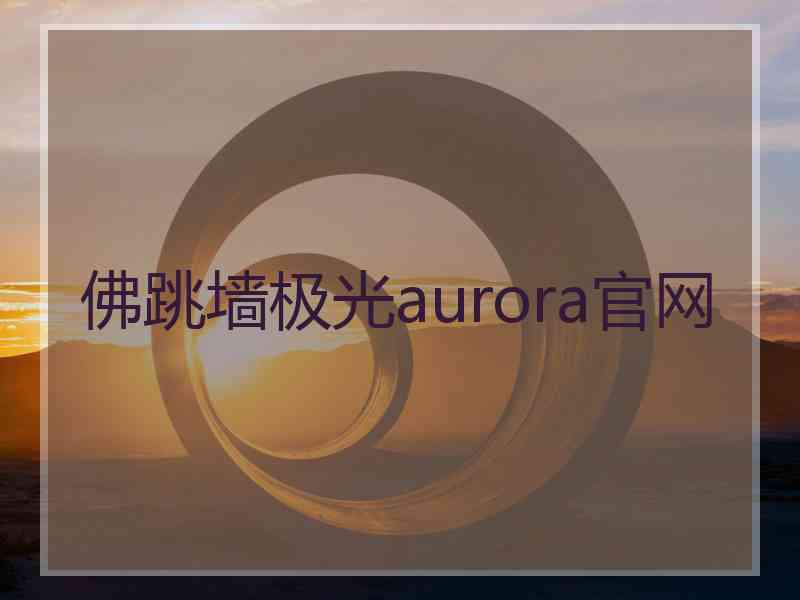 佛跳墙极光aurora官网