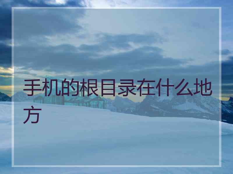 手机的根目录在什么地方