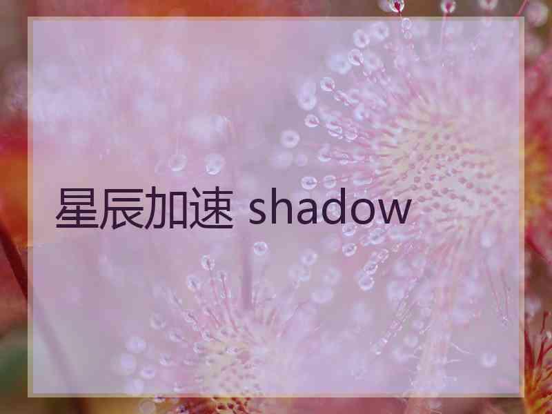 星辰加速 shadow