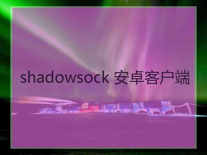 shadowsock 安卓客户端