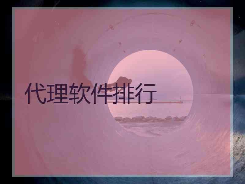 代理软件排行