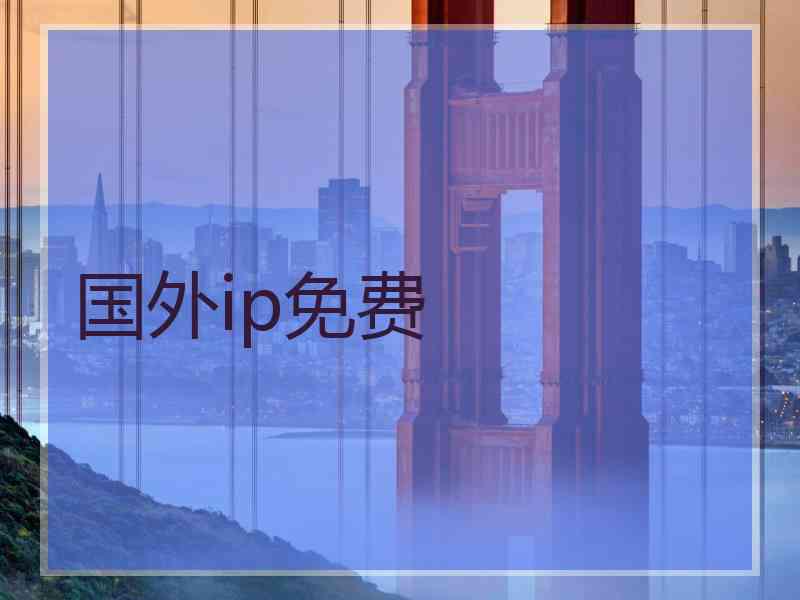 国外ip免费