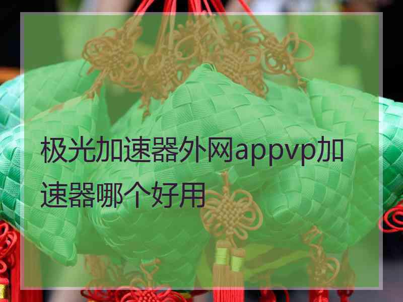 极光加速器外网appvp加速器哪个好用