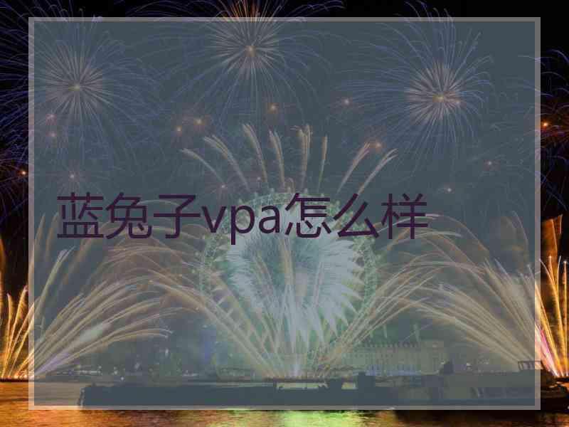 蓝兔子vpa怎么样