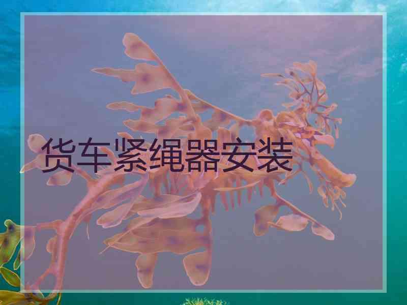 货车紧绳器安装