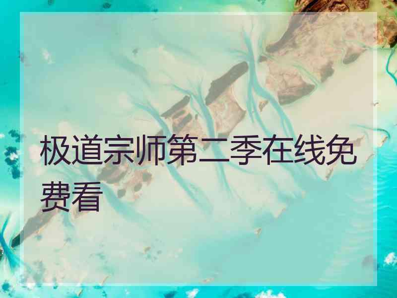 极道宗师第二季在线免费看