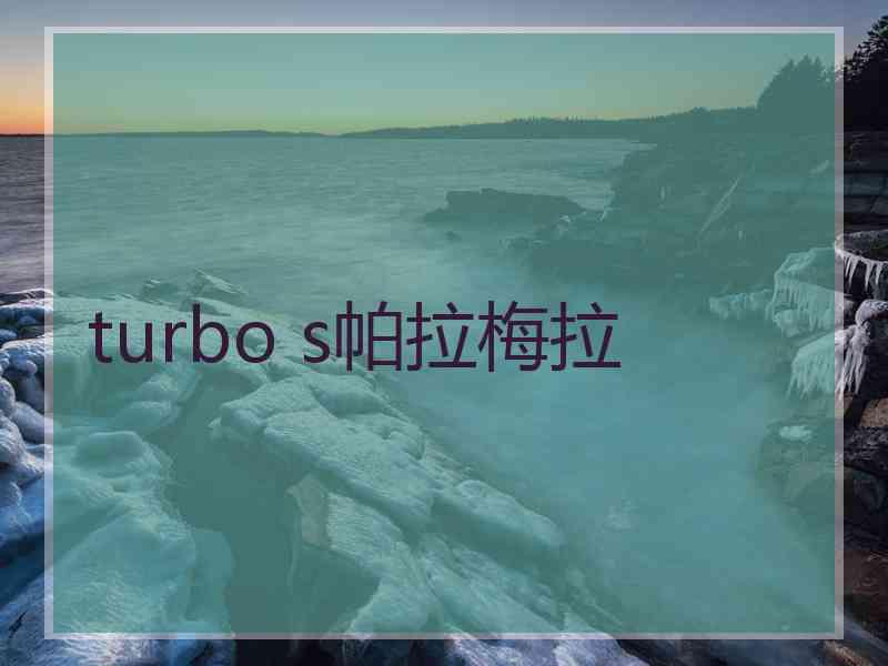 turbo s帕拉梅拉