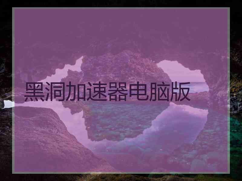 黑洞加速器电脑版