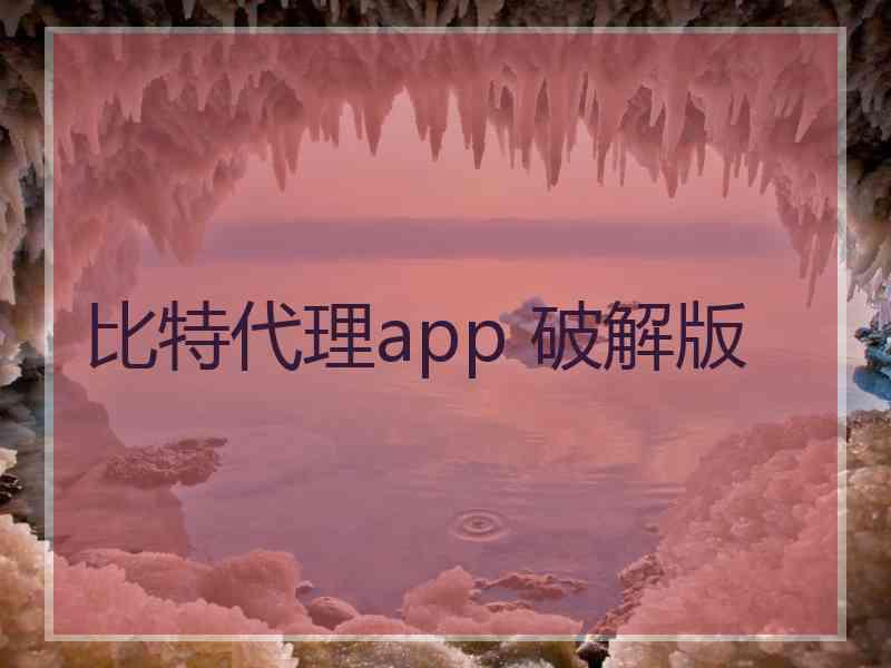 比特代理app 破解版