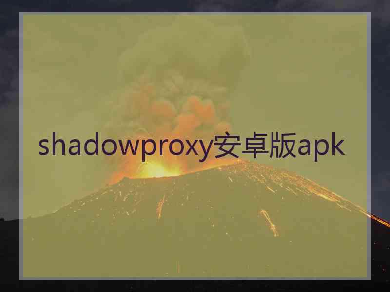 shadowproxy安卓版apk