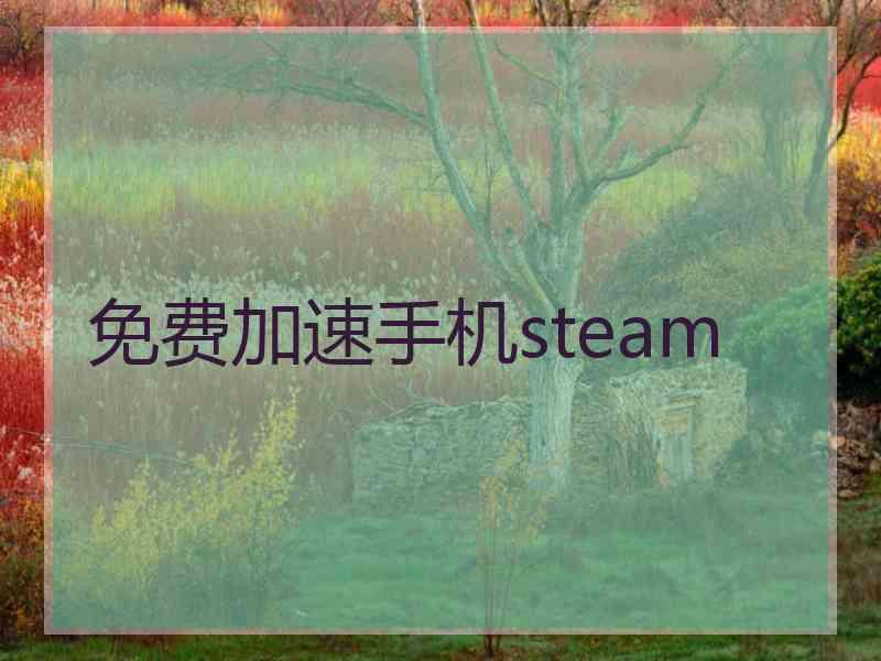 免费加速手机steam
