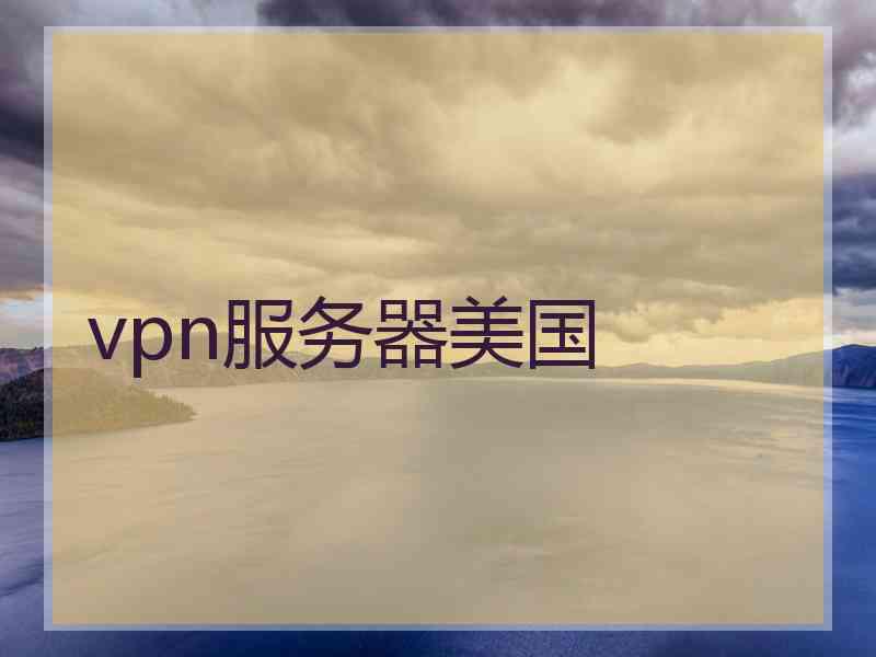 vpn服务器美国