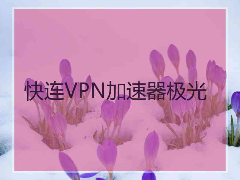 快连VPN加速器极光