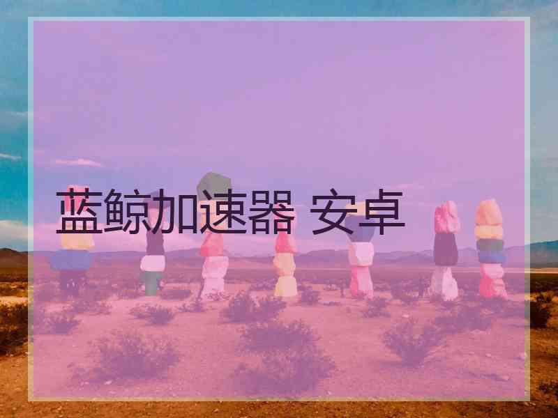 蓝鲸加速器 安卓