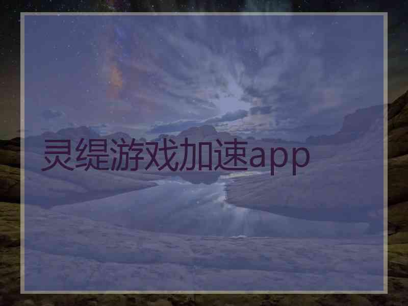 灵缇游戏加速app