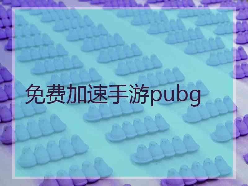 免费加速手游pubg