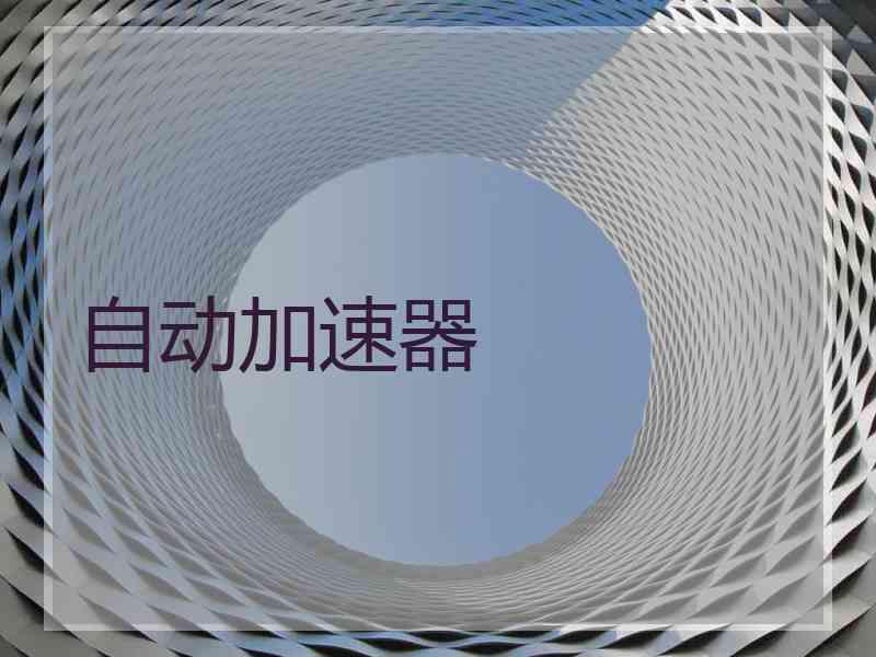 自动加速器
