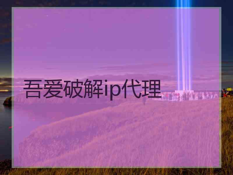 吾爱破解ip代理