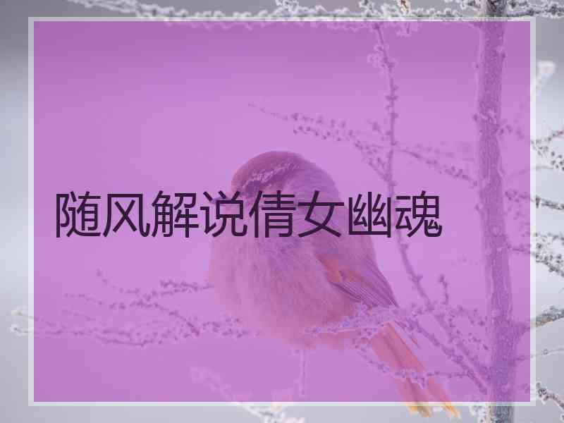 随风解说倩女幽魂