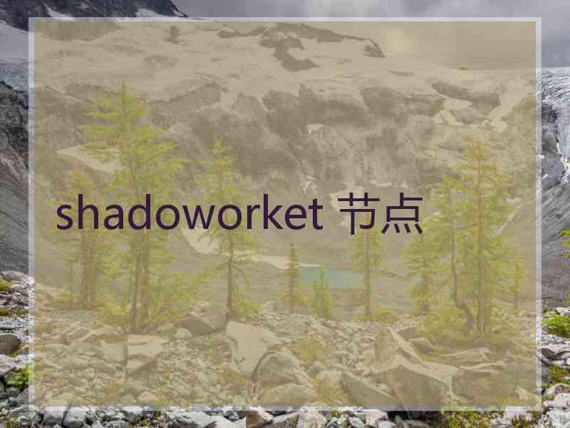 shadoworket 节点